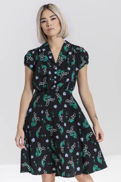 Hell Bunny Good Luck Mid Dress Black Clearance