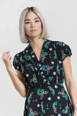 Hell Bunny Good Luck Mid Dress Black Clearance