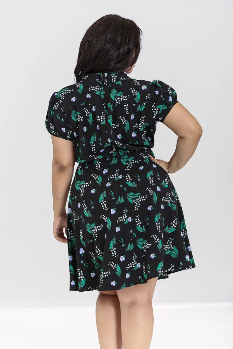 Hell Bunny Good Luck Mid Dress Black Clearance