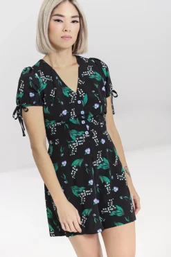 Hell Bunny Good Luck Playsuit Black Discount