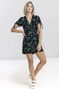 Hell Bunny Good Luck Playsuit Black Discount