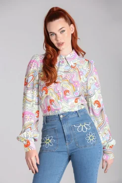 Hell Bunny Happy Daze Blouse Multi Online