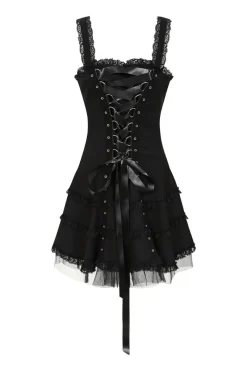 Hell Bunny Harley Plain Dress Black Hot