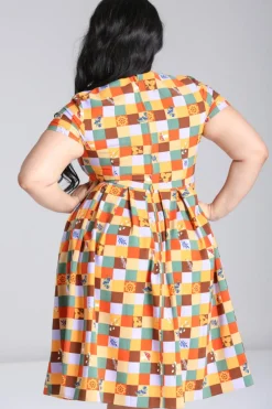 Hell Bunny Hawthorn Dress MultiColour Discount