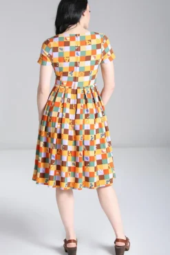 Hell Bunny Hawthorn Dress MultiColour Discount