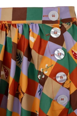 Hell Bunny Hawthorn Skirt MultiColour Online