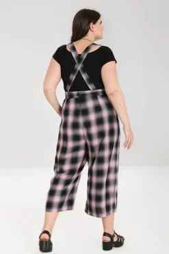 Hell Bunny Hayley Dungarees Pink Sale