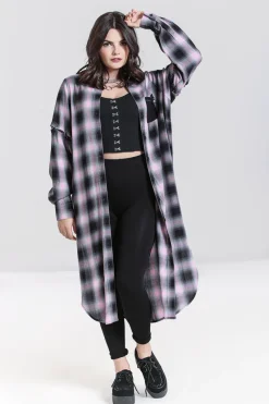 Hell Bunny Hayley Shirt Dress Pink Online