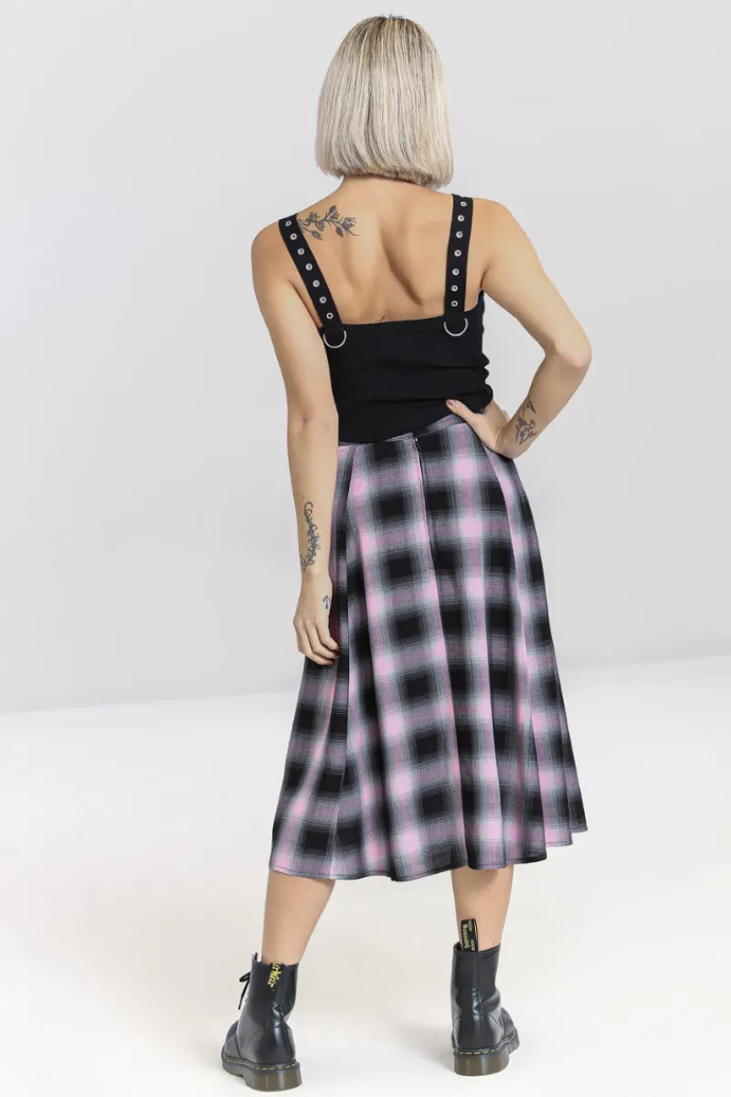 Hell Bunny Hayley Skirt Pink Best