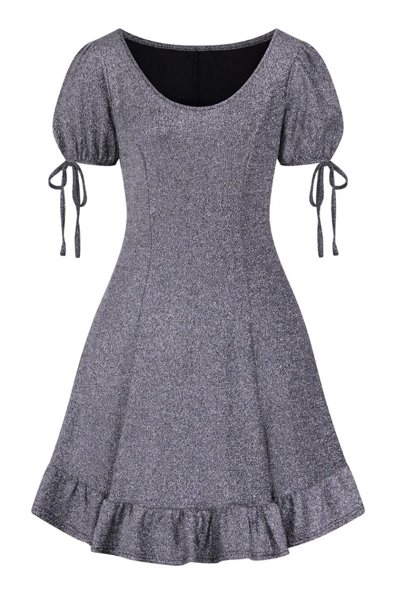 Hell Bunny Haze Mini Dress Silver Best
