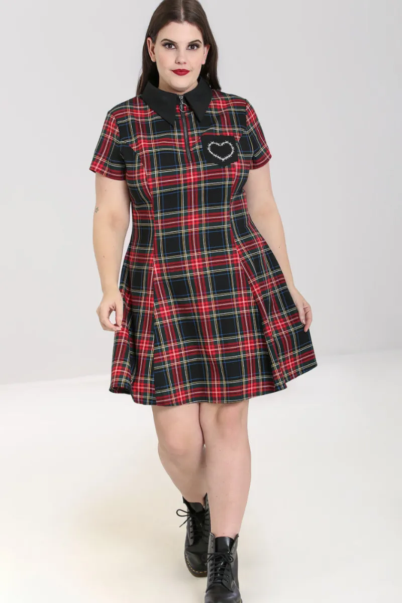 Hell Bunny Heather Mini Dress Black Hot