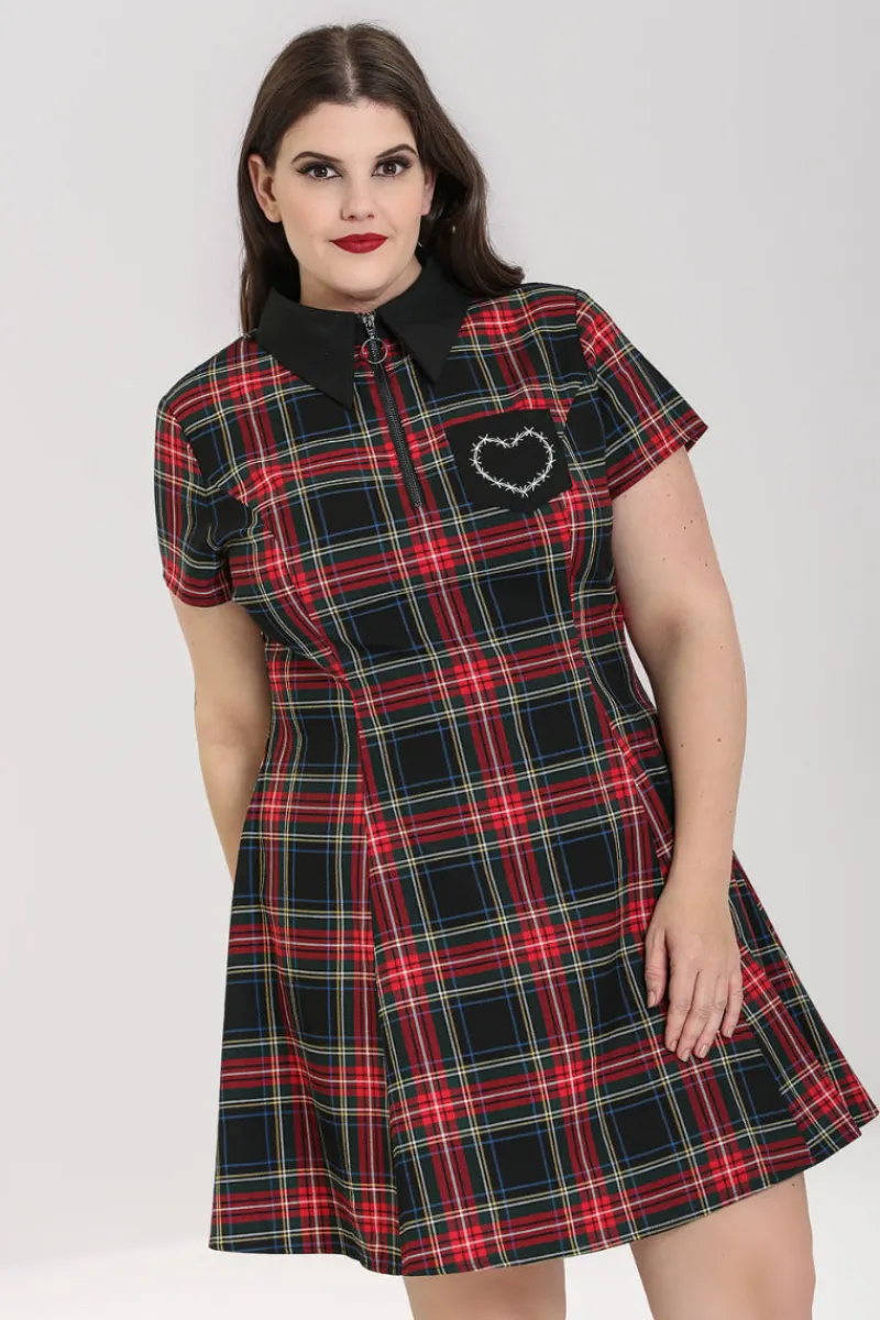 Hell Bunny Heather Mini Dress Black Hot