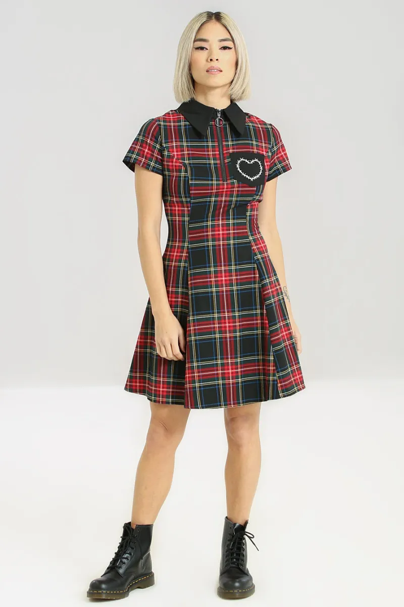 Hell Bunny Heather Mini Dress Black Hot