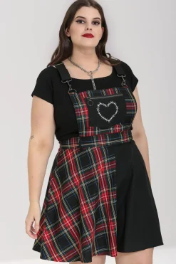 Hell Bunny Heather Pinafore Dress Black Sale