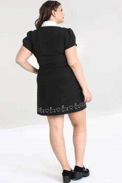 Hell Bunny Hop Along Mini Skirt Black New
