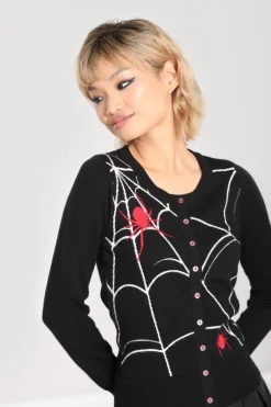 Hell Bunny In A Web Cardigan Black Best