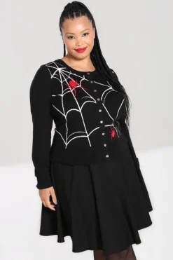 Hell Bunny In A Web Cardigan Black Best