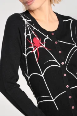 Hell Bunny In A Web Cardigan Black Best