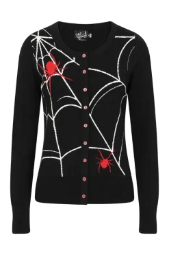 Hell Bunny In A Web Cardigan Black Best