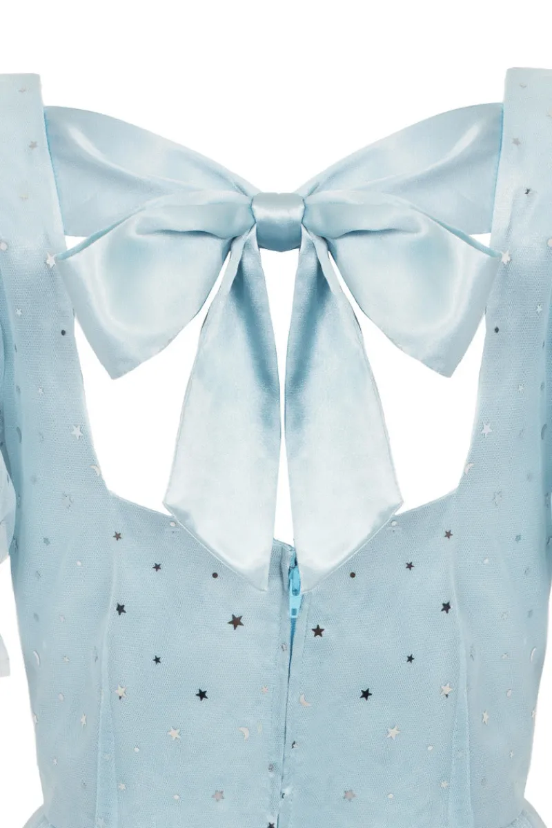 Hell Bunny Infinity Mini Dress Blue Outlet