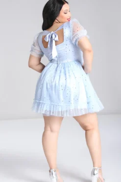 Hell Bunny Infinity Mini Dress Blue Outlet