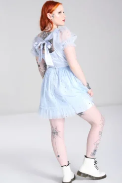 Hell Bunny Infinity Mini Dress Blue Outlet