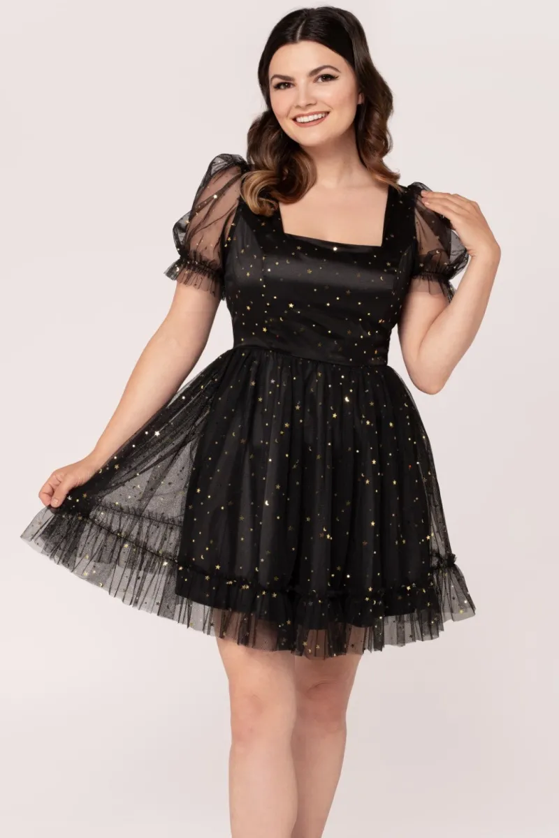 Hell Bunny Infinity Mini Dress Black Hot