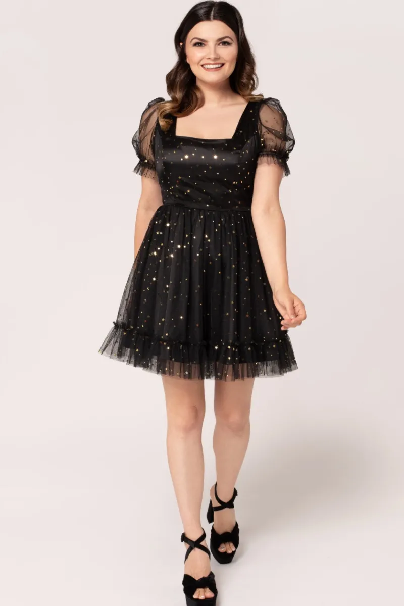 Hell Bunny Infinity Mini Dress Black Hot