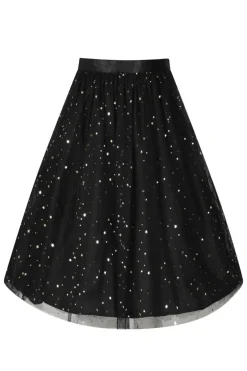 Hell Bunny Infinity 50's Skirt Black Best