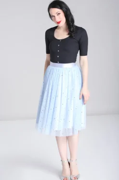 Hell Bunny Infinity 50'S Skirt Blue Discount