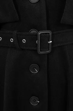 Hell Bunny Ingrid Coat Black Sale