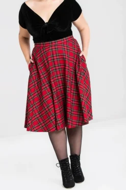Hell Bunny Irvine 50's Skirt Red Discount