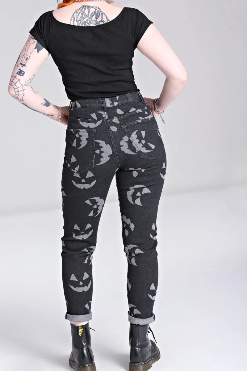 Hell Bunny Jack-O-Lantern Jeans Black