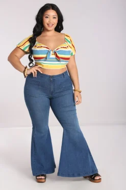 Hell Bunny Janis Jeans Blue Online