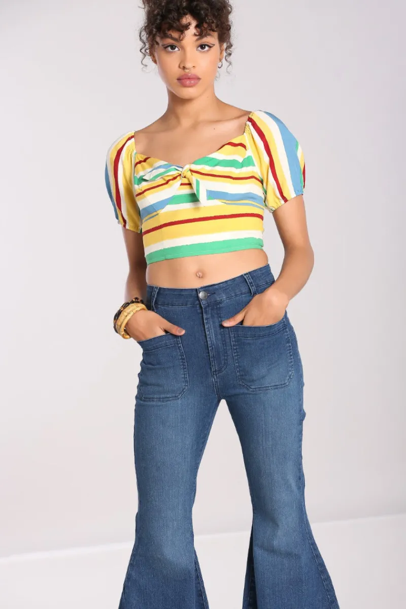 Hell Bunny Janis Jeans Blue Online