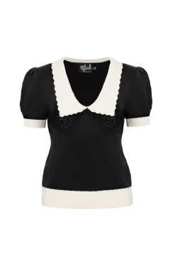 Hell Bunny Joanie Top Black Sale