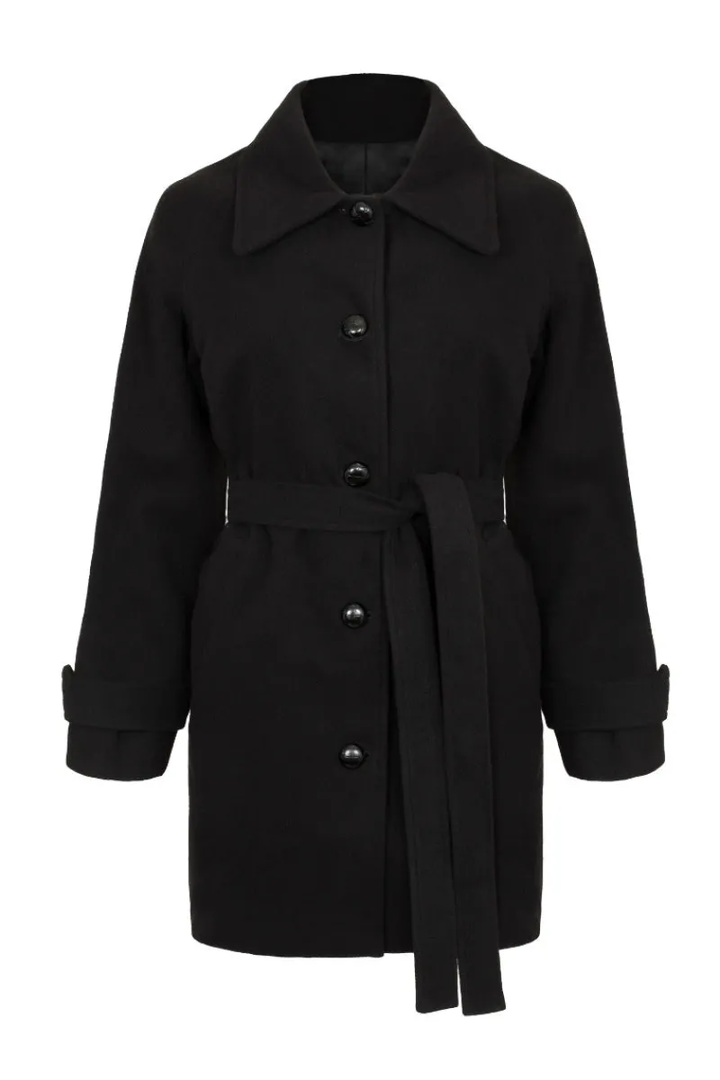 Hell Bunny Juliette Coat Black Sale