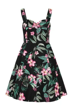 Hell Bunny Kalani 50's Dress Black Discount