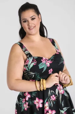 Hell Bunny Kalani 50's Dress Black Discount