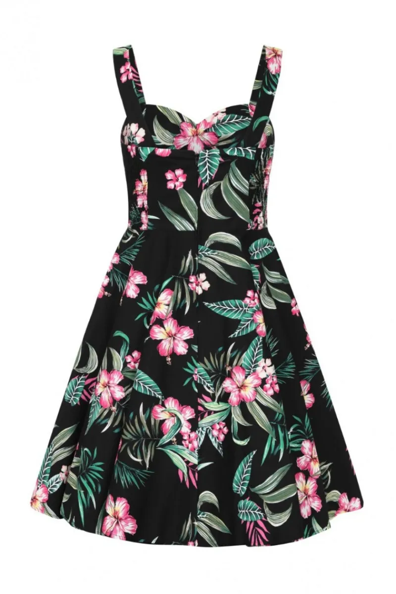 Hell Bunny Kalani 50's Dress Black Discount