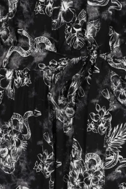 Hell Bunny Kasumi Jumpsuit Grey New