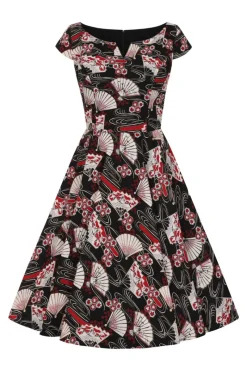 Hell Bunny Lanah Mid Dress Black Online