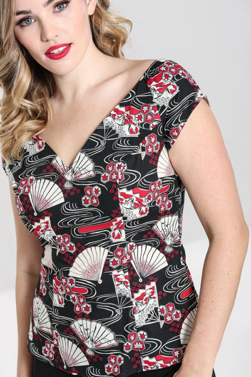 Hell Bunny Lanah Top Black Best