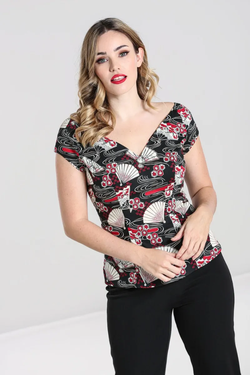 Hell Bunny Lanah Top Black Best