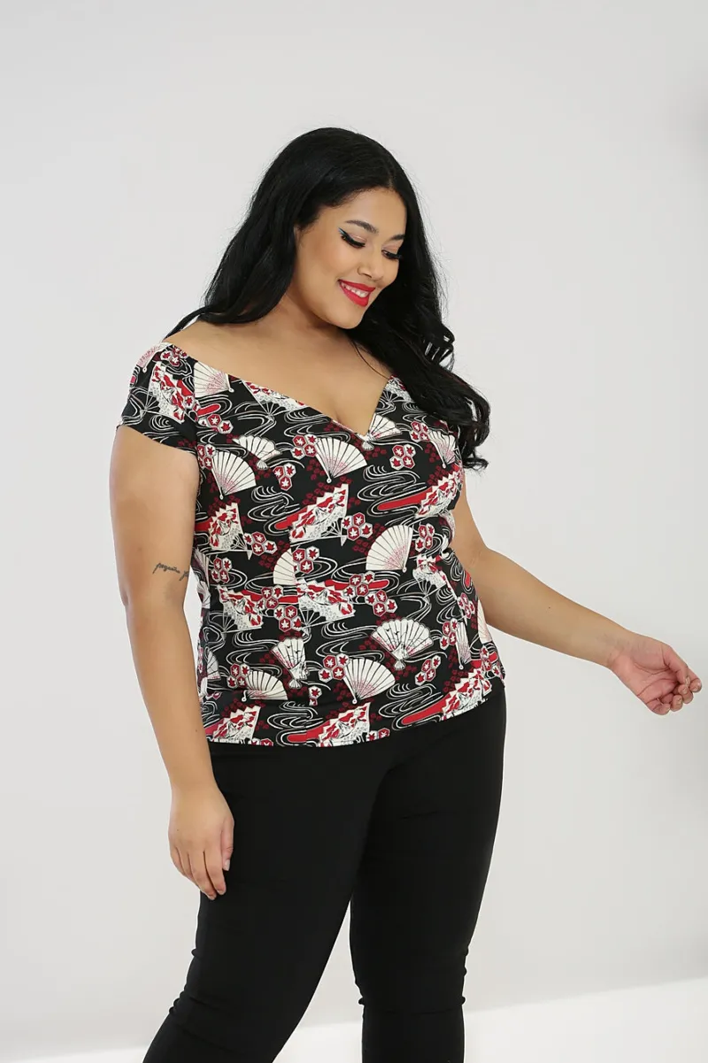 Hell Bunny Lanah Top Black Best