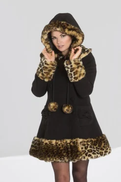 Hell Bunny Leah Jane Coat Black Discount