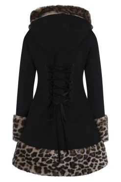 Hell Bunny Leah Jane Coat Black Discount