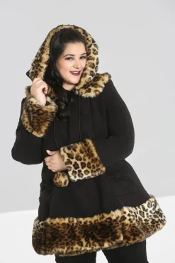 Hell Bunny Leah Jane Coat Black Discount