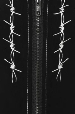 Hell Bunny Lennox Crop Top Black New