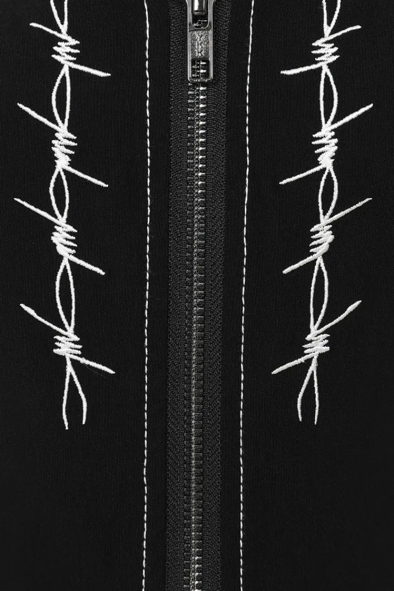 Hell Bunny Lennox Crop Top Black New